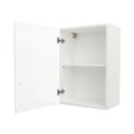 Modern Pre Assembled 500mm fitted kitchen wall unit white gloss