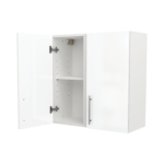 Modern Pre Assembled 700mm fitted kitchen wall unit white gloss