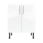 Modern Pre Assembled 700mm fitted kitchen universal base unit white gloss