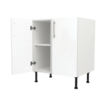 Modern Pre Assembled 700mm fitted kitchen universal base unit white gloss