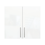 Modern Pre Assembled 800mm fitted kitchen wall unit white gloss