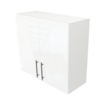 Modern Pre Assembled 800mm fitted kitchen wall unit white gloss