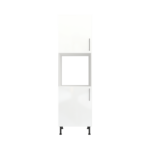 Modern Pre Assembled Single Oven Housing Kitchen Larder fitted unit white gloss
