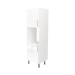 Modern Pre Assembled Single Oven Housing Kitchen Larder fitted unit white gloss