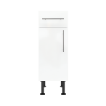 Modern Pre Assebbled Base Drawerline 300mm Fitted Kitchen Unit White Gloss