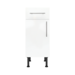Modern Pre Assebbled Base Drawerline 350mm Fitted Kitchen Unit White Gloss
