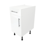 Modern Pre Assebbled Base Drawerline 400mm Fitted Kitchen Unit White Gloss