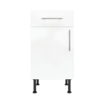 Modern Pre Assebbled Base Drawerline 450mm Fitted Kitchen Unit White Gloss