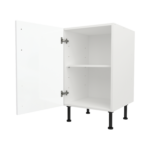 Modern Pre Assembled 500mm fitted kitchen base unit white gloss