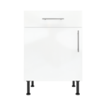 Modern Pre Assebbled Base Drawerline 600mm Fitted Kitchen Unit White Gloss
