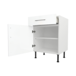 Modern Pre Assebbled Base Drawerline 600mm Fitted Kitchen Unit White Gloss