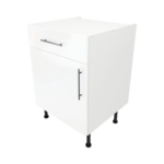 Modern Pre Assebbled Base Drawerline 600mm Fitted Kitchen Unit White Gloss