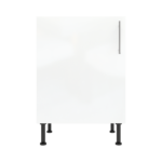 Modern Pre Assembled 600mm fitted kitchen universal base unit white gloss