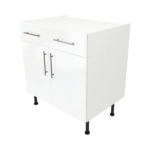 Modern Pre Assebbled Base Drawerline 800mm Fitted Kitchen Unit White Gloss