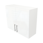 Modern Pre Assembled 900mm fitted kitchen wall unit white gloss