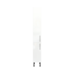 Modern Pre Assembled 300mm Tall Kitchen Larder fitted unit white gloss